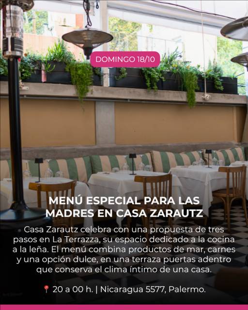Menú especial para las Madres en Casa Zarautz