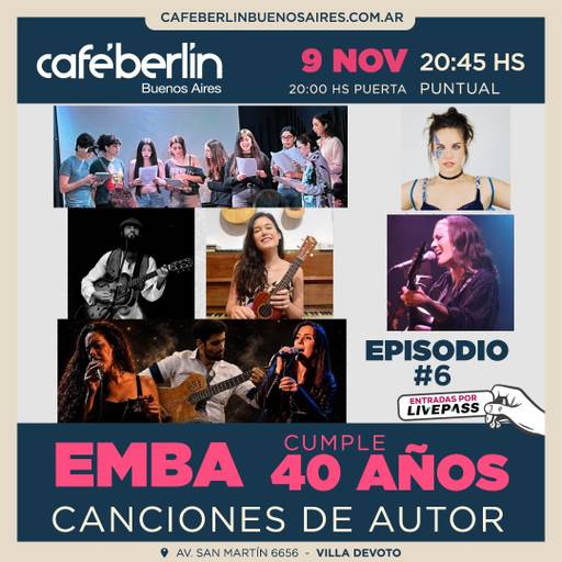 EMBA - Canciones de Autor en Cafe Berlin