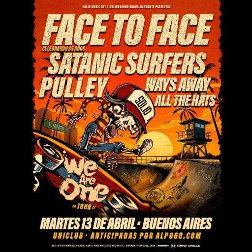 We Are One 2027: Face To Face, Satanic Surfers, Pulley, Ways Away, All The Hats