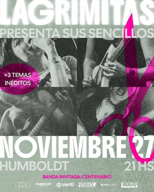 LAGRIMITAS presenta en vivo su nueva etapa en Humboldt | Niceto Club (+18 años)