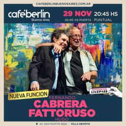 Fernando Cabrera - Hugo Fattoruso en Cafe Berlin