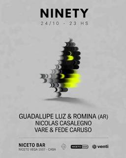 NINETY 24 OCT en Niceto Bar