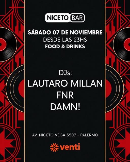 FOOD & DRINKS en Niceto Bar