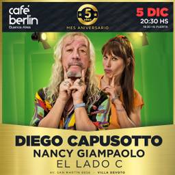 Diego Capusotto presenta Lado C en Cafe Berlin