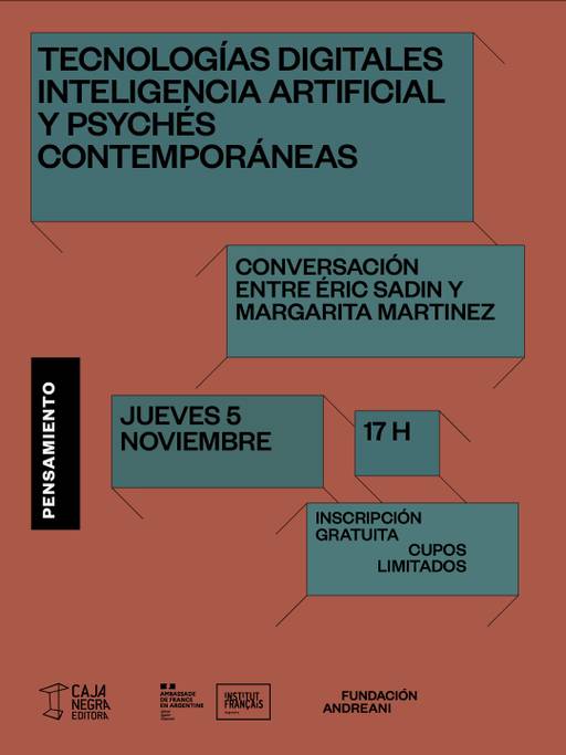 Tecnologías digitales, Inteligencia Artificial y Psicés Contemporáneas. Conversación entre Éric Sadin y Margarita Martinez