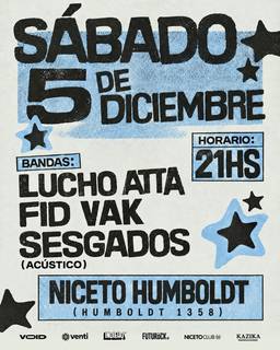Ciclo Void 5 DIC en Humboldt | Niceto Club (+18 años)
