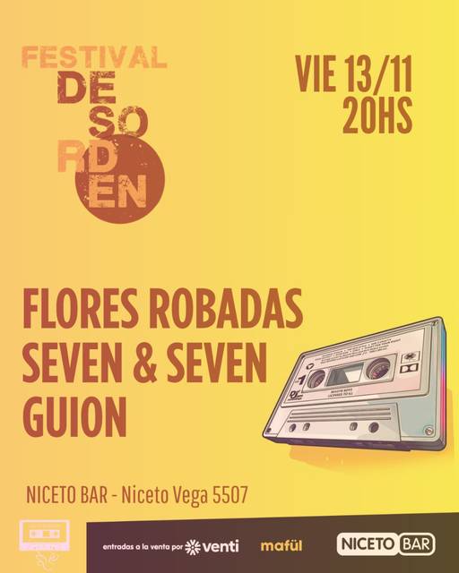 CICLO DESORDEN en Niceto Bar