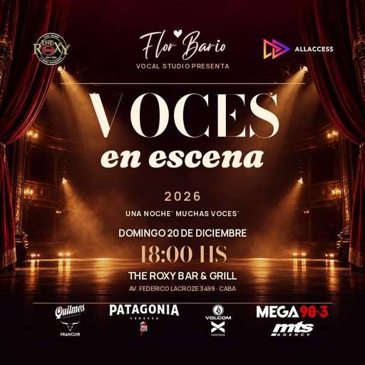 VOCES EN ESCENA 2026- FLOR BARIO VOCAL COACH