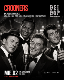 CROONERS | BA JAZZ EXPERIENCE | Sinatra · Nat King Cole · Dean Martin · Tony Bennett