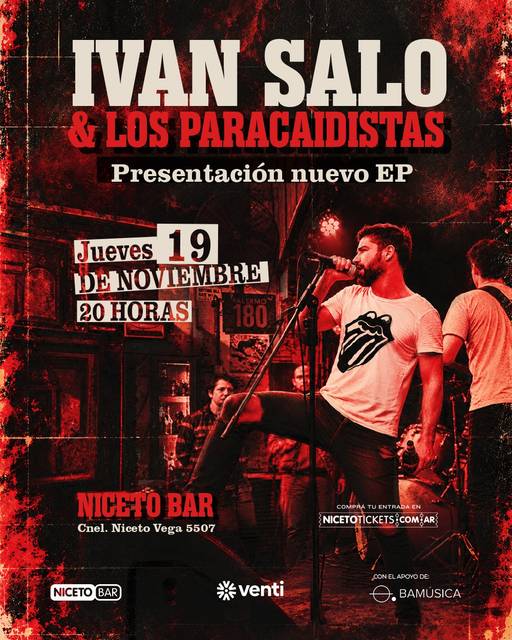 IVAN SALO & Los Paracaidistas en Niceto Bar