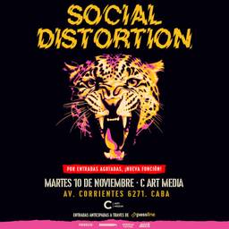 SOCIAL DISTORTION EN ARGENTINA NUEVA FECHA