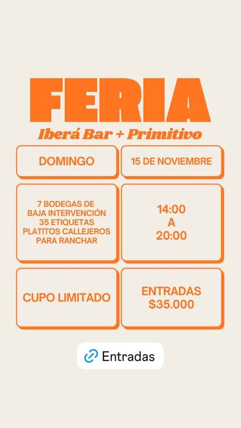 7 BODEGAS DE BAJA INTERVENCIÓN / 35 ETIQUETAS / PLATITOS CALLEJEROS PARA RANCHAR (Cupo limitado)