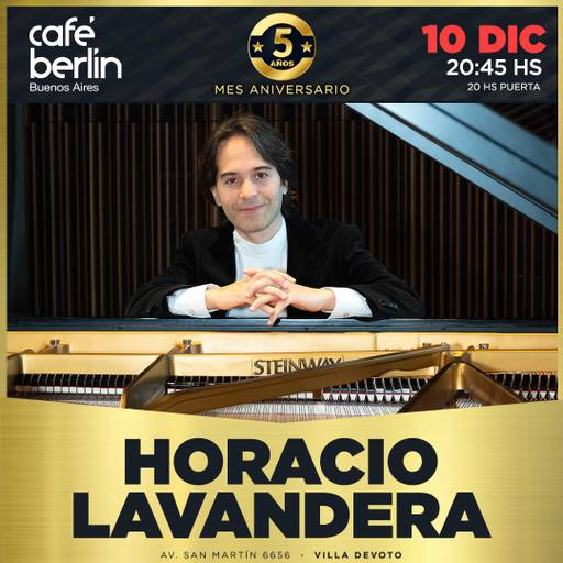 Horacio Lavandera en Cafe Berlin