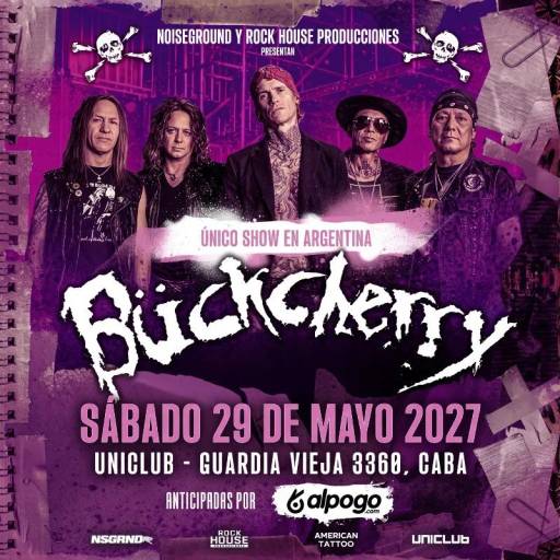 BUCKCHERRY - ÚNICO SHOW EN ARGENTINA