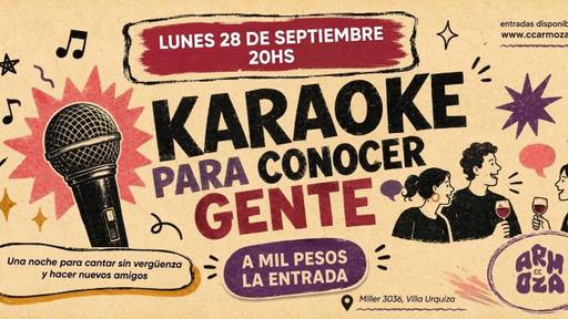 Karaoke para conocer gente A MIL PESOS