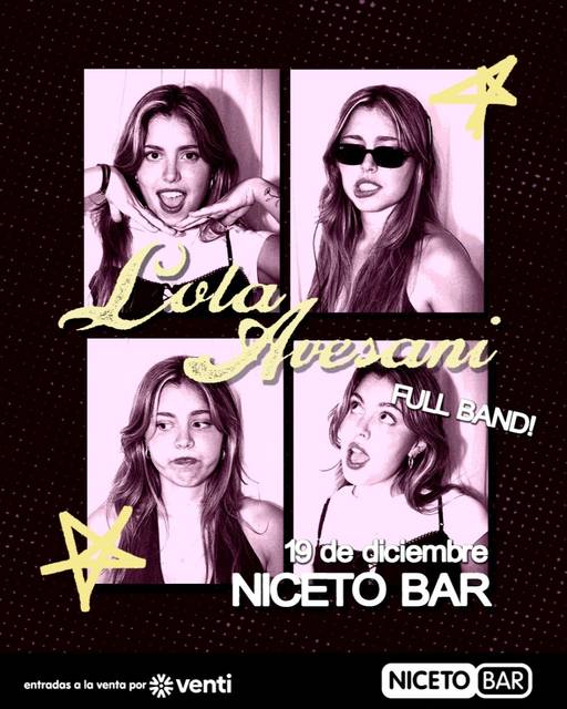 Lola Avesani en Niceto Bar