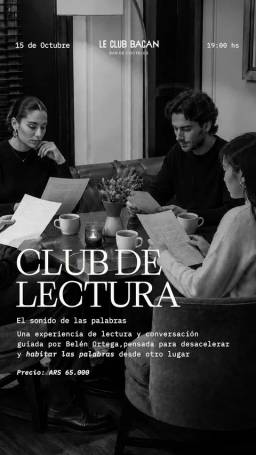 CLUB DE LECTURA: El sonido de las palabras