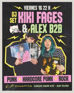 DJs y bandas en vivo: Riki Fages, ALex B2B, 8 AIex B2B — Punk HardCore Punk Rock