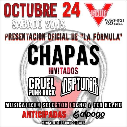 Chapas en Club V