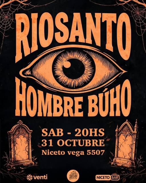 RioSanto – Hombre Búho en vivo en Niceto Bar