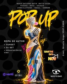 POP UP ROPA DE AUTOR en Niceto Bar
