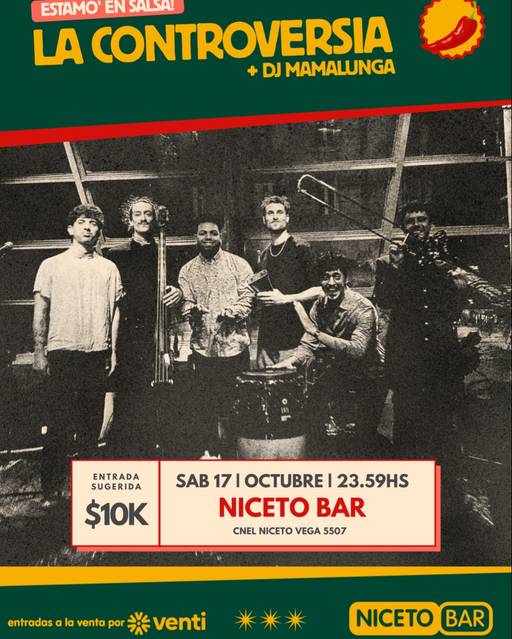 La Controversia presenta: Estamos en Salsa en Niceto Bar