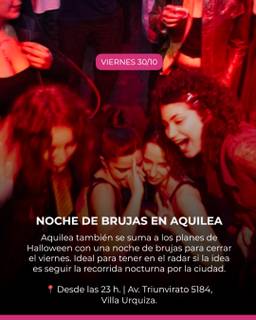 NOCHE DE BRUJAS EN AQUILEA