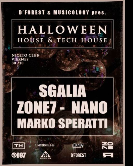 HALLOWEEN / D'FOREST & MUSICOLOGY en Niceto Club (+18 años)