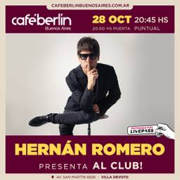 Hernan Romero en Cafe Berlin