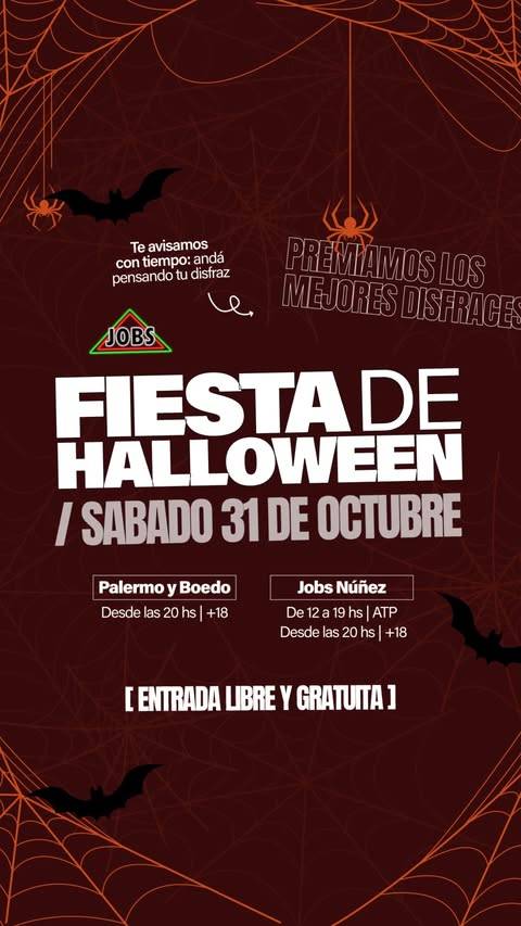 Fiesta de Halloween con premiación a los mejores disfraces