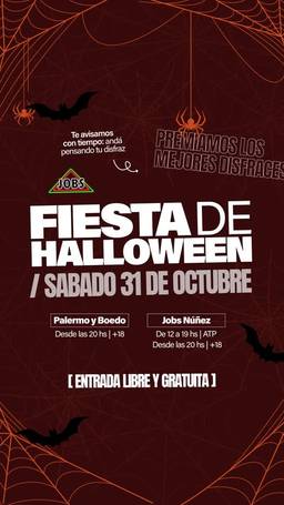 Fiesta de Halloween con premiación a los mejores disfraces