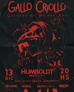 Gallo Criollo celebra su 1er año en Humboldt | Niceto Club