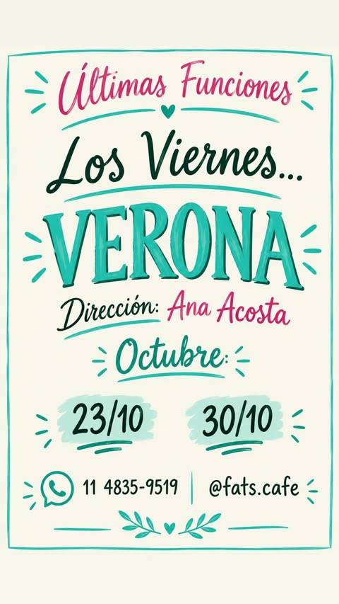 Últimas Funciones — VERONA (Los Viernes)