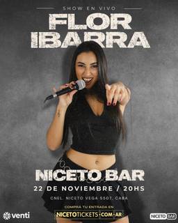 FLOR IBARRA en Niceto Bar