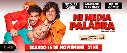 Ni media palabra