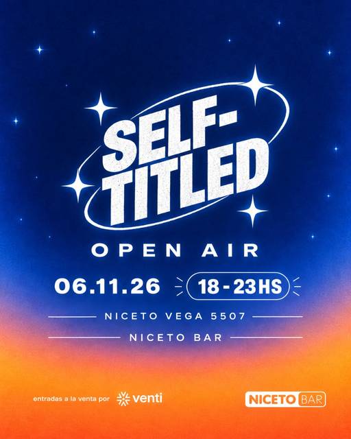 SELF-TITLED - OPEN AIR PRE-PRIDE en Niceto Bar