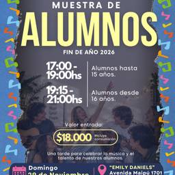 MUESTRA DE ALMUNOS MNS | FUNCION FIN DE AÑO | 29.11
