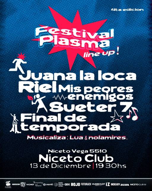 Festival Plasma 4ta edición en Niceto Club