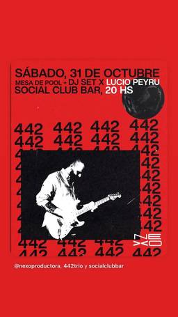 Mesa de pool + DJ set x Lucio Peyru + 442
