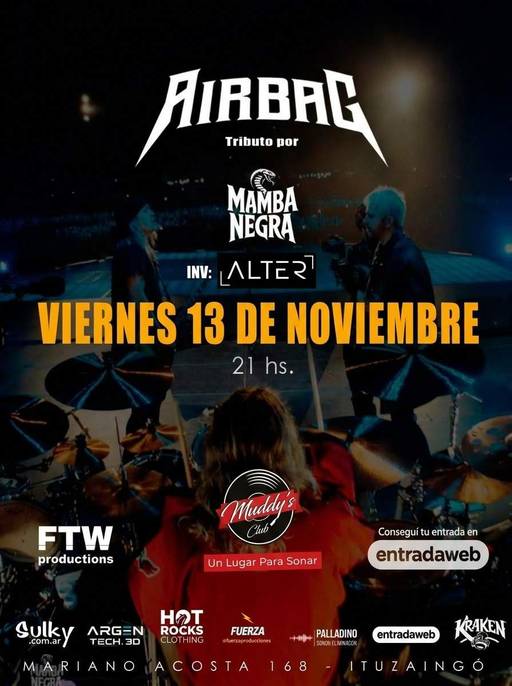 Mamba Negra Tributo a Airbag en Ituzaingó