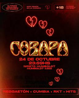 Corapa 24 0ct en Humboldt | Niceto Club (+18 años)