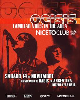 OEISIS - Familiar vibes in the area en Niceto Club (+18 años)