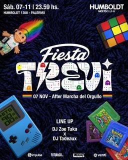 FIESTA TREVI 7 NOV en Humboldt - Niceto Club (+18 años)