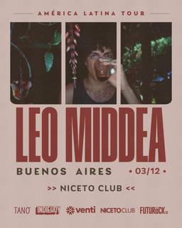 LEO MIDDEA PRESENTA NOTICIAS DE PUGLIA EN BUENOS AIRES en Niceto Club (+18 años)