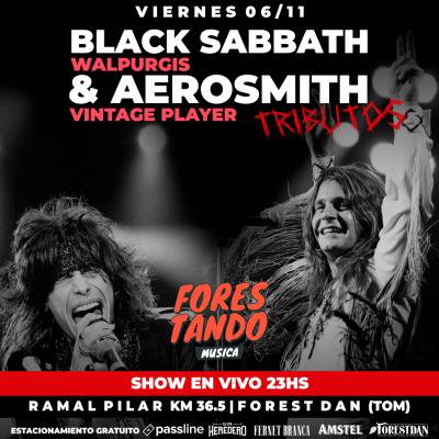 Tributo a Aerosmith y Black Sabbath - Forestando Música